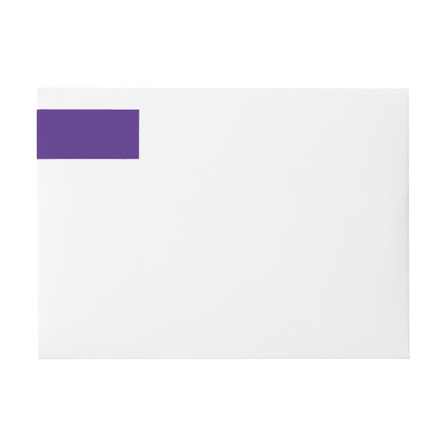 Monster Purple Wraparound Returadressetikett Etikettband (Framsidan)