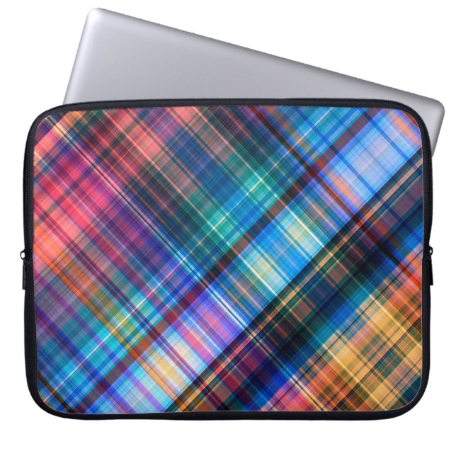 mönster rainboba med konturformsgeometrisk diagona laptop fodral (Framsidan)