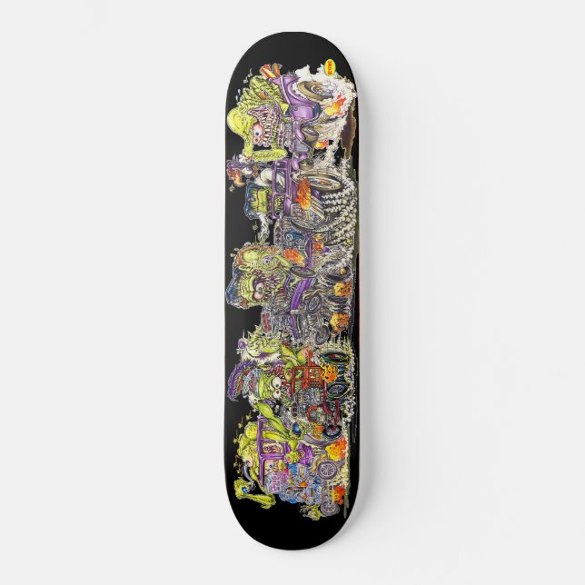 Monster Rally SPOOK RODS Skate Deck (Framsida)