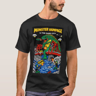 Monster Rampage in Dark City T Shirt