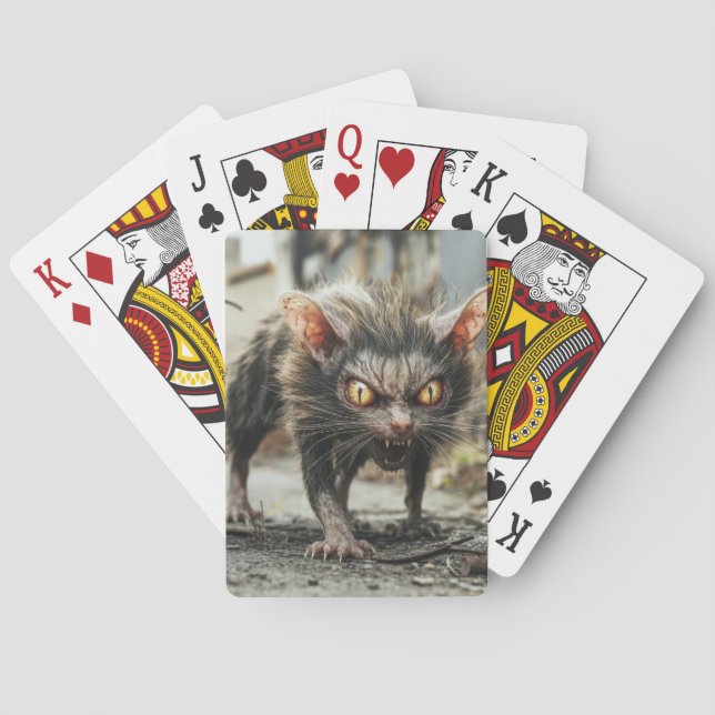 Monster råtta  casinokort (Baksidan)