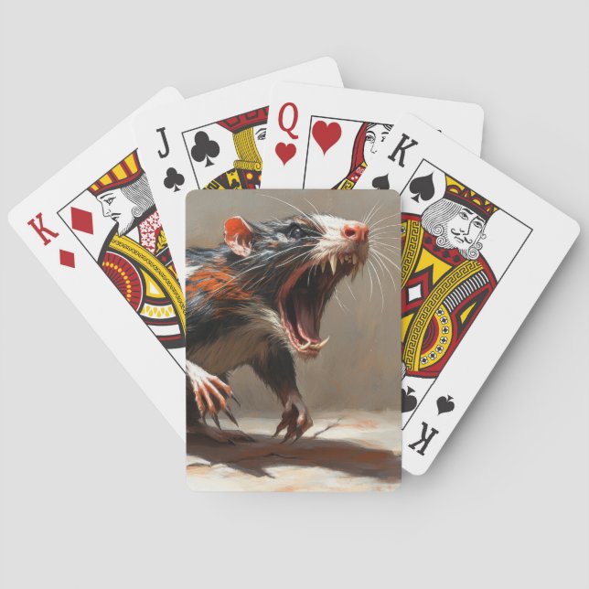 Monster råtta  casinokort (Baksidan)