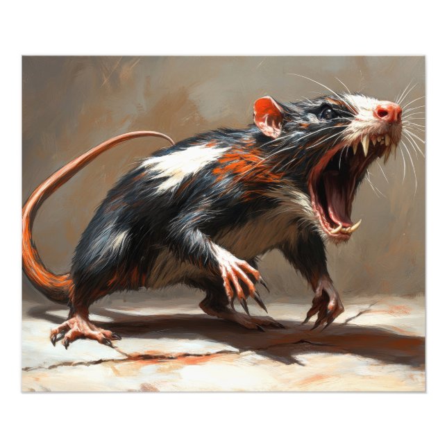 Monster råtta varelse fototryck (Framsidan)