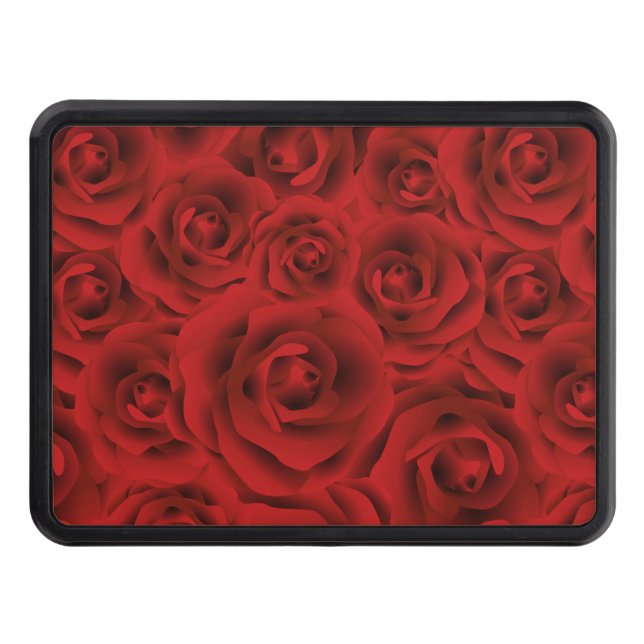 Mönster röd ros, blommor från kärlek, flickvän gif dragkroksskydd (Framsidan)