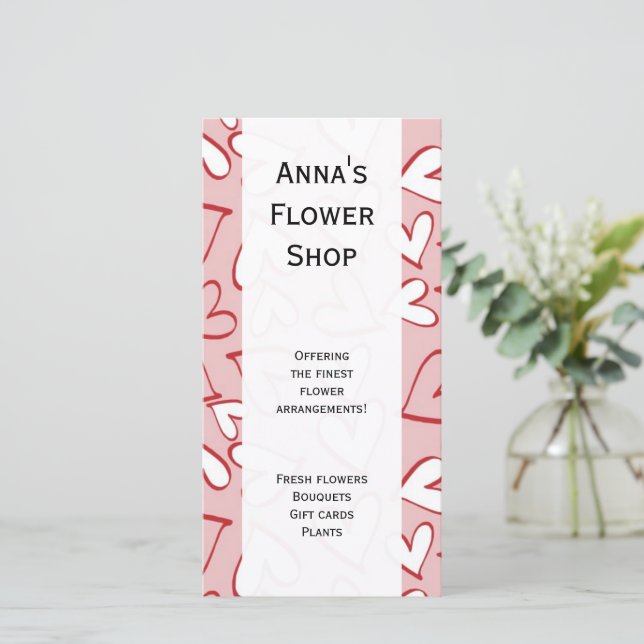 Mönster, rödhjärter, Rosa Hearts, Kärlek (Stående Fram)