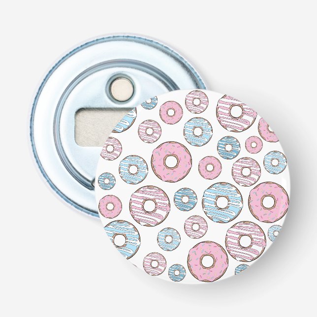 Mönster, Rosa Donuts, blå Donuts Flasköppnare (Framsidan)