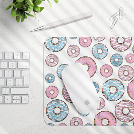 Mönster, Rosa Donuts, blå Donuts Musmatta