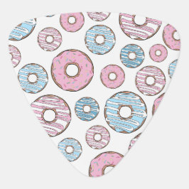 Mönster, Rosa Donuts, blå Donuts Plektrum