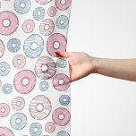 Mönster, Rosa Donuts, blå Donuts Sjal<br><div class="desc">Cute,  roligt och aktningsvärda mönster med rosa och blå nötter. Modern gåva och trendig,  perfekt för den giriga älskare i ditt liv.</div>