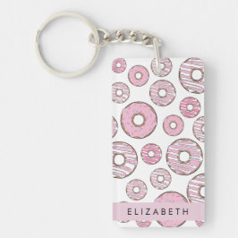 Mönster, Rosa Donuts, Icing, ditt namn