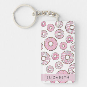 Mönster, Rosa Donuts, Icing, ditt namn