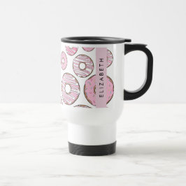 Mönster, Rosa Donuts, Icing, ditt namn Resemugg