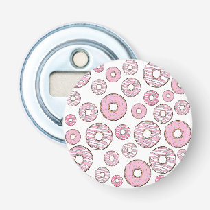 Mönster, Rosa Donuts, Sprinkles Flasköppnare