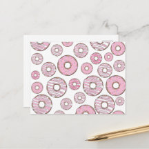 Mönster, Rosa Donuts, Sprinkles