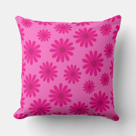 mönster rosa i det moderna daisyn under medelårhun kudde