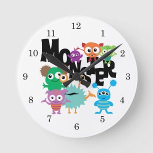 Monster Rund Klocka