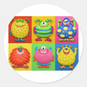 Monster Runt Klistermärke