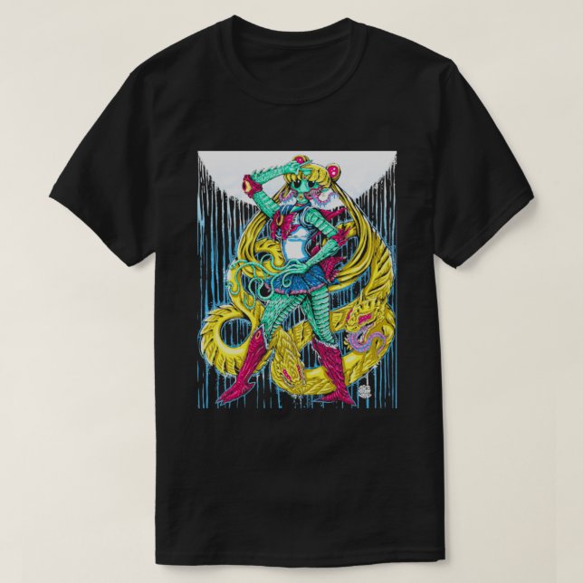 Monster Sailor1 T Shirt (Design framsida)