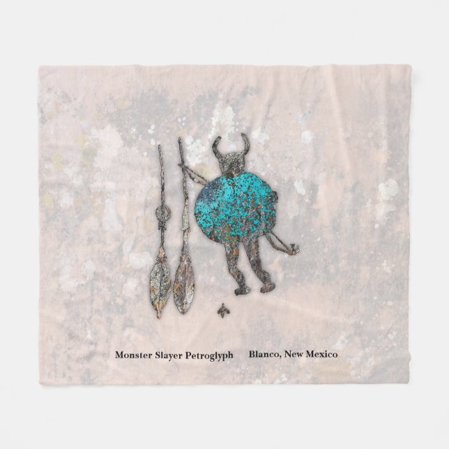 Monster Sayer Petroglyph Fleece Blanket (Framsidan (Horisontell))