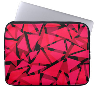 mönster scarlet ljusröd,geometrisk,abstrakt laptop fodral