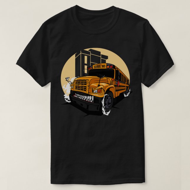 MONSTER SCHOOL BUSS T SHIRT (Design framsida)