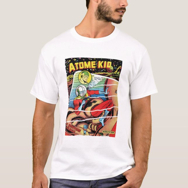 Monster - Scifi - Astronaut - Retro Frankrike Cove T Shirt (Framsida)