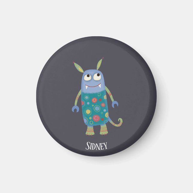 Monster Sidney Anpassat namn Magnet (Framsidan)
