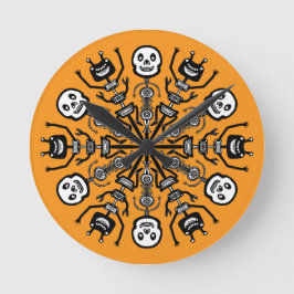 Monster & Skeleton Rund Klocka
