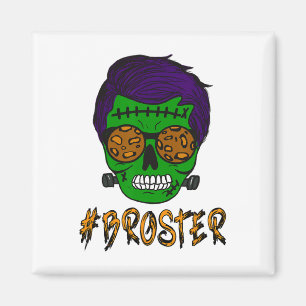 Monster Skull Broster Halloween Matching F Magnet