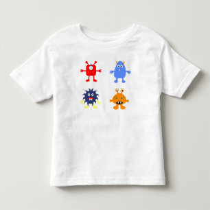 Monster - Småbarns fint bomullströja T Shirt