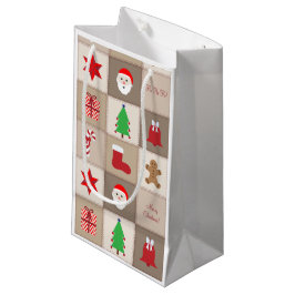 Mönster Small Gift Bag - Beige