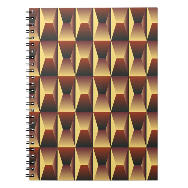Mönster Snyggt Mode - Geometric Modern Elegant Anteckningsbok (Framsidan)