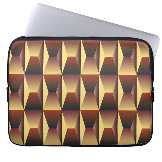 Mönster Snyggt Mode - Geometric Modern Elegant Laptop Fodral (Framsidan)