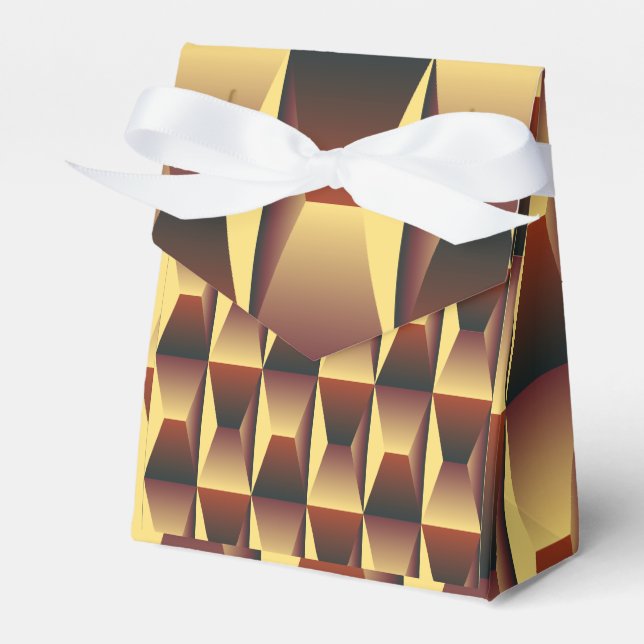 Mönster Snyggt Mode - Geometric Modern Elegant Presentaskar (Framsidan Sidan)