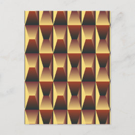 Mönster Snyggt Mode - Geometric Modern Elegant Vykort