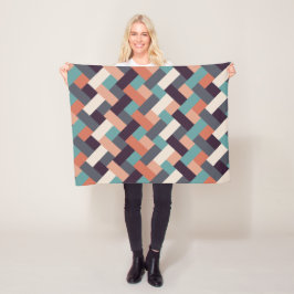 Mönster Snyggt Mode - Geometric Modern Vintage Fleecefilt