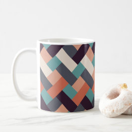 Mönster Snyggt Mode - Geometric Modern Vintage Kaffemugg