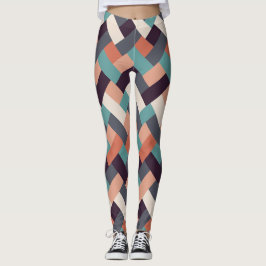 Mönster Snyggt Mode - Geometric Modern Vintage Leggings