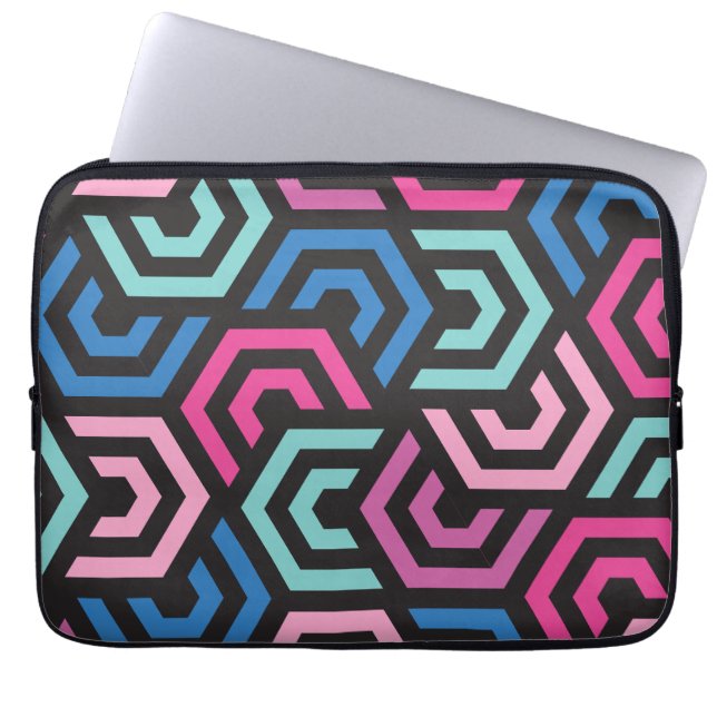 Mönster Snyggt Modern-Mode Geometric colorful - Laptop Fodral (Framsidan)