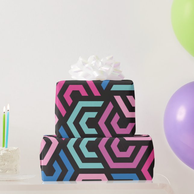 Mönster Snyggt Modern-Mode Geometric colorful - Presentpapper (Festgåvor)