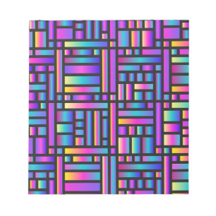 Mönster Snyggt Modern-Mode Geometric Tartan Anteckningsblock