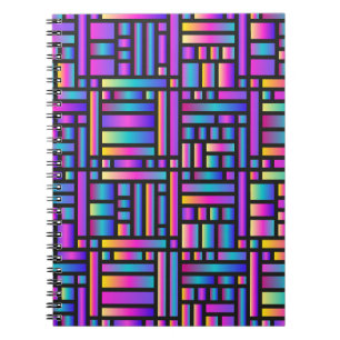 Mönster Snyggt Modern-Mode Geometric Tartan Anteckningsbok
