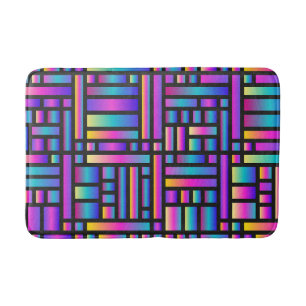 Mönster Snyggt Modern-Mode Geometric Tartan Badrumsmatta