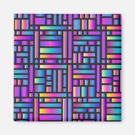 Mönster Snyggt Modern-Mode Geometric Tartan Magnet