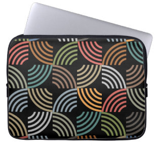 Mönster Snyggt Modern-Mode Geometrisk Vintage Laptop Fodral