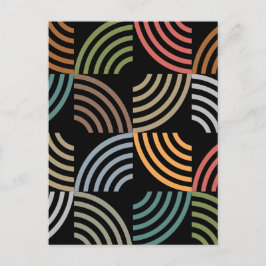 Mönster Snyggt Modern-Mode Geometrisk Vintage Vykort