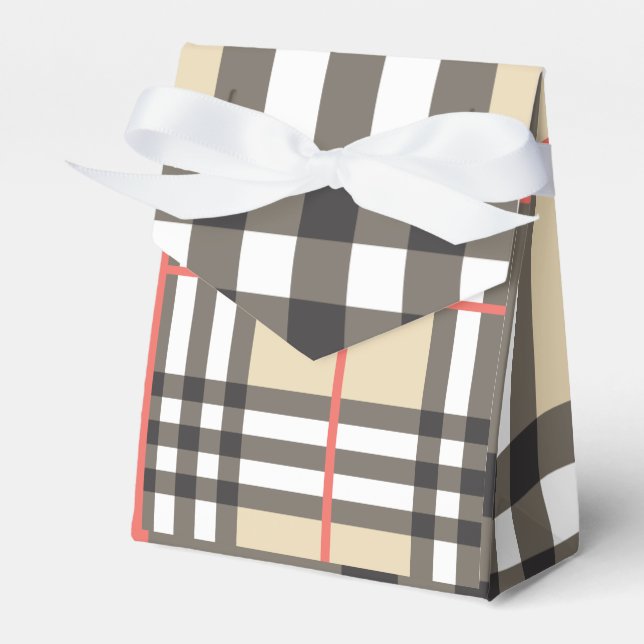 Mönster Snyggt Scottish Geometric Mode Presentaskar (Framsidan Sidan)