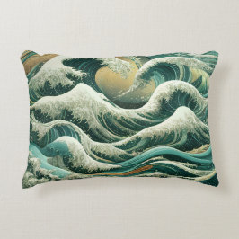 Mönster som är inspirerat av havet prydnadskudde