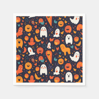 Mönster som fångar charmen från Halloween Pappersservett