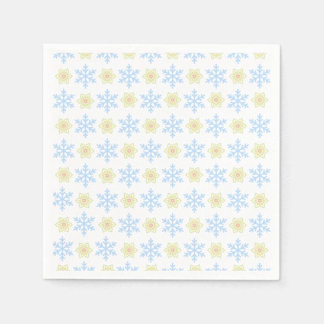 Mönster som kombinerar traditionell koreansk mönst pappersservett (Framsidan)